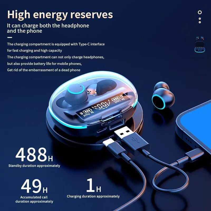 Auriculares Premium sin cables – ¡Desconéctate del ruido, conéctate contigo!